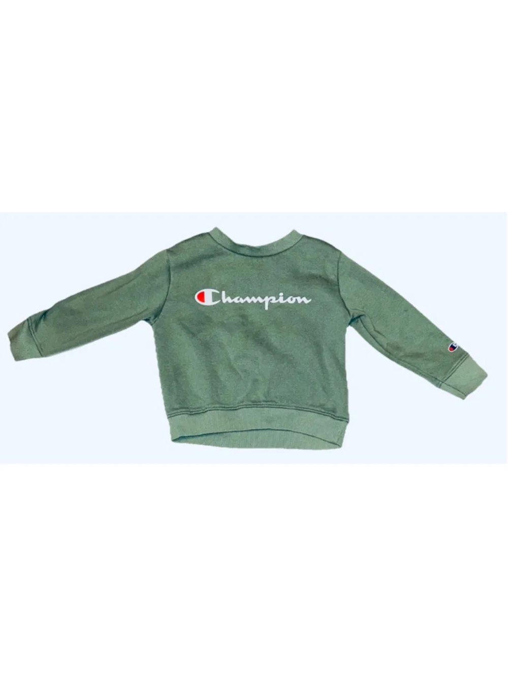 Boys Champion Green Sweatshirt & Cargo Jogger Set 3T